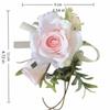 Eleganckie Sztuczne Boutonniere Kwiaty Jedwabne Kwiaty Kwiat na Piersi Pana Broszka z Róży Studniówka