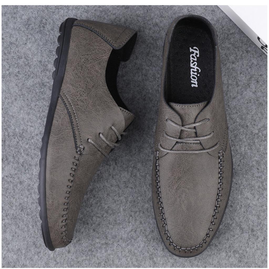 Letní pánská obuv Business Casual obuv,Prodyšná kožená obuv Lehká pánská sójová obuv,Velká velikost obuvi Módní bílá obuv