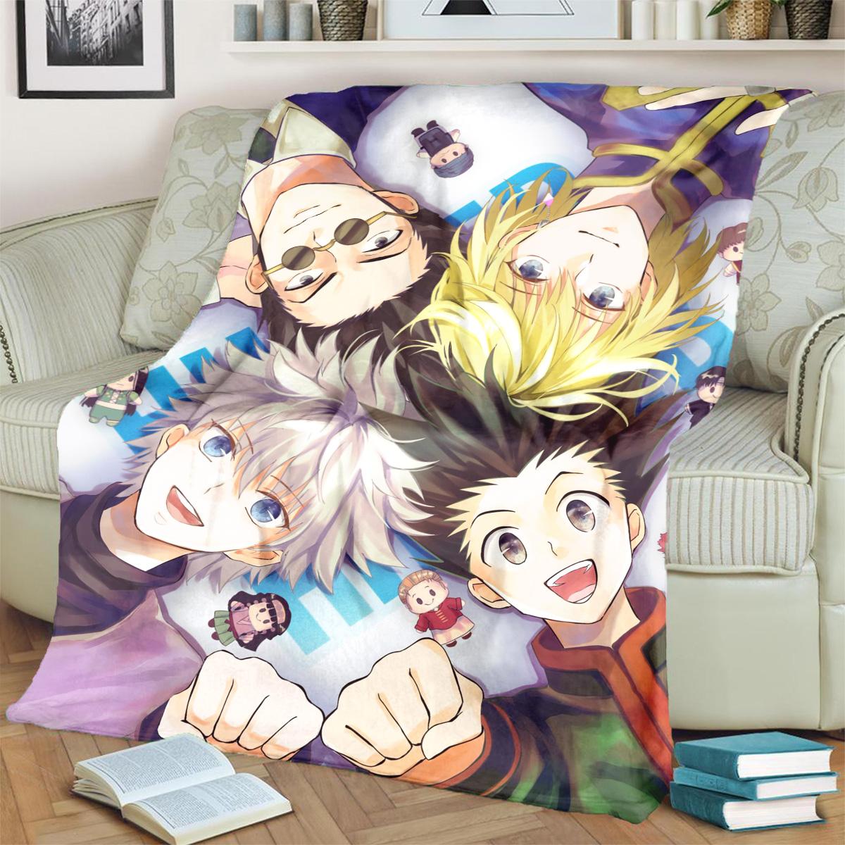 

Hunter × HunterPrint Flannel Blanket Warm for Bedrooms, Beds, Sofas, Chairs, Travel, Picnics Comfortable-kwq135 75x90cm