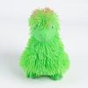 Cartoon Dinosaur Squeeze Toy with Long Hair Glitter Soft TPR Rubber Stress Relief Fidget for Kids Pull-Resistant Visual Stimulation Anxiety Relief