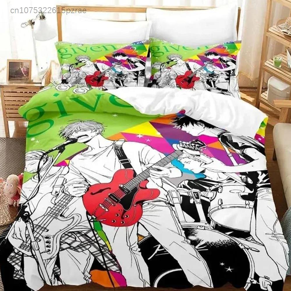 3D Print Cartonn Given Bedding Set Printed Bed Set With Pillowcase Bed Duvet Cover Soft Queen King Size Bedclothes Home