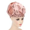 Sleep Cap Double Layer Adjustable Champagne and Beige Slick Finish Breathable Night Sleeping Hair Bonnet