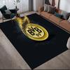 BVB092 Flannel Pattern Square Carpet,Area Rug,Carpet Rug for Living Room Bedroom Sofa Playroom Decor,Non-slip Floor Mat