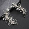 Beaded Bridal Headband Handmade Bridal Tiara Hair Vine Luxury Crystal Headpiece  Bridal Party