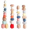 Montessori  Wooden Sorting Stacking Rocks Stones Sensory Toddler Toys Learning Toys Building Blocks Game for Kids Birthday Gifts