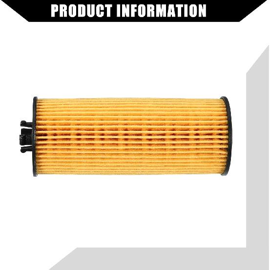 No.68079744AB/68079744AA Engine Oil Filter for Jeep Grand Cherokee 3.6L 2011-2013 / Inner Transmission Oil Filter/Durable / 1 Set Yellow