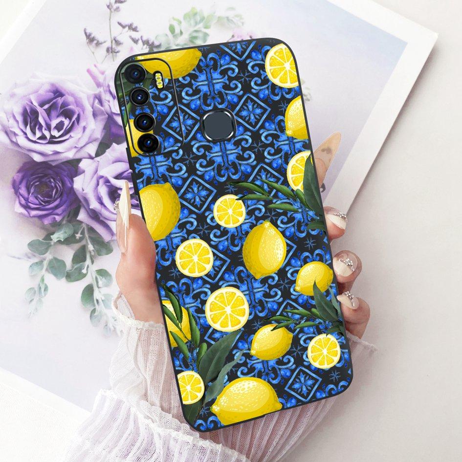 For Infinix Hot 9 Pro Case New Fashion Flower Soft Silicone Phone Cover For Infinix Note 7 Lite Cases Hot 9 Play Hot9 X655 Funda