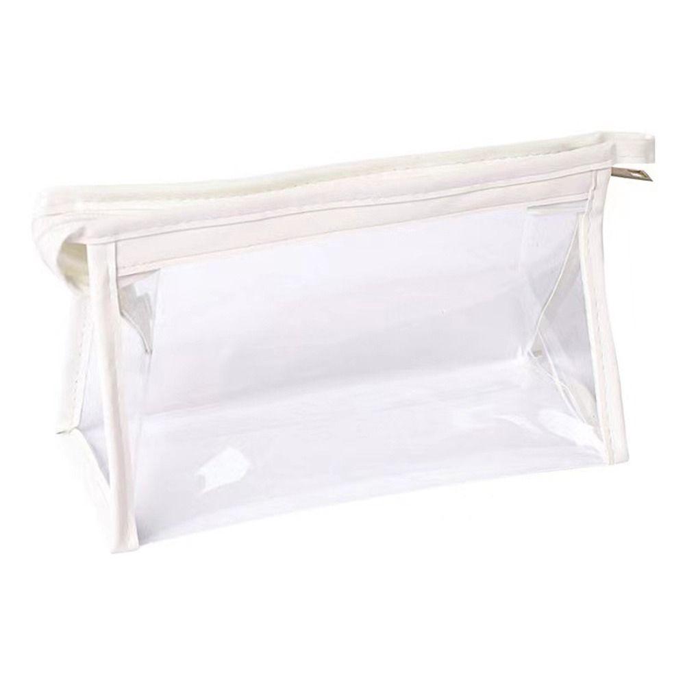 Waterproof Pencil Case PVC Stationery Storing Bag Simple Stationery Bag  Gift