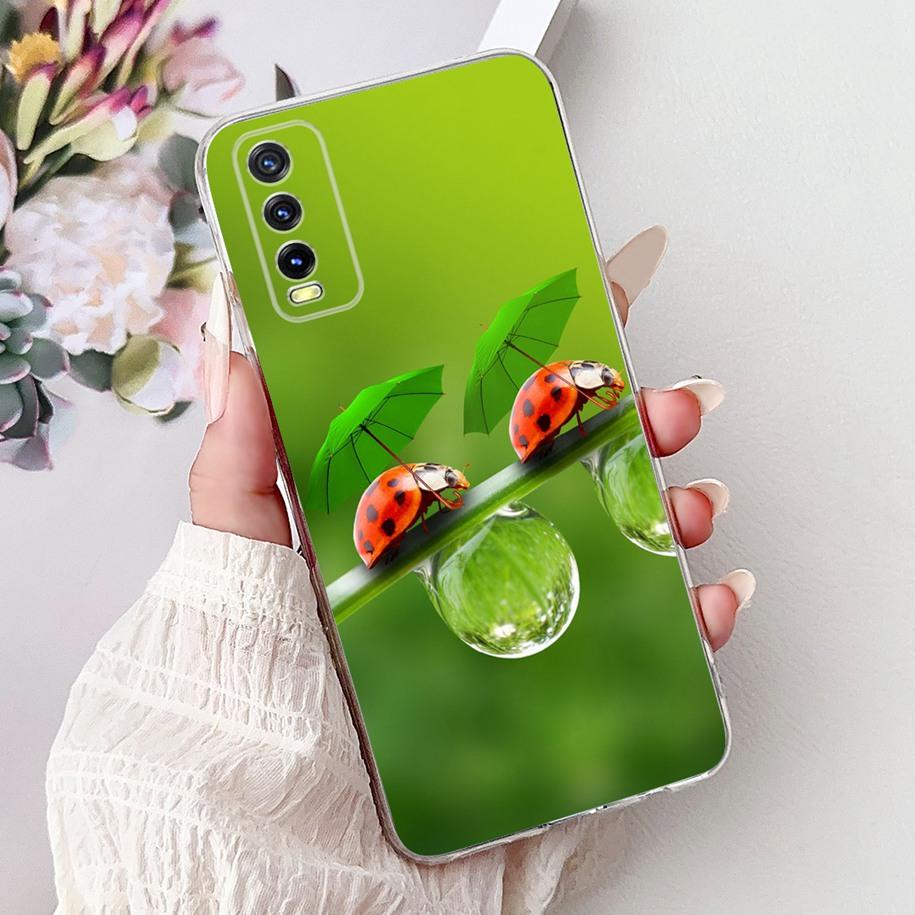 For Vivo Y20i V2027 Case For Vivo Y20 V2029 Y20s Cute Tiger Cartoon Back Cover Soft Silicone Funda For Vivo Y11s Y12s Y12a Cases
