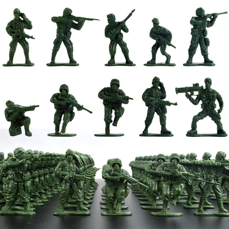 13/26/36/72 Stück Mini-Soldaten Modell Indoor Dekor Sammlung Sandtisch Militärsimulation Spiel Requisiten für Party Geburtstagsgeschenk XJM
