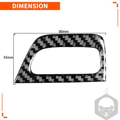 For BMW 1 Series E81 E82 E87 E88 2008-2013 Carbon Fiber Stickers Panel Keyhole Frame Trim Car Styling Decoration