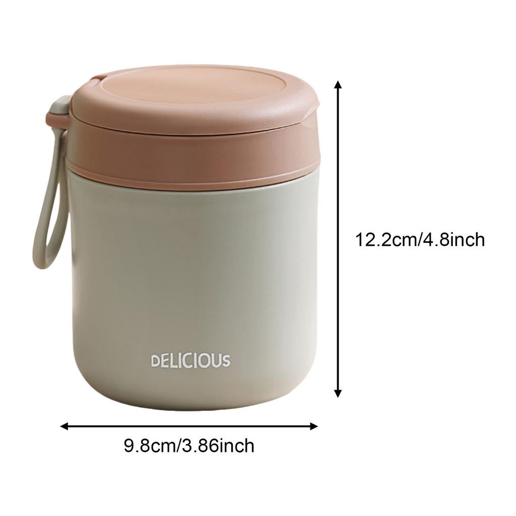 430ML Soup Cup Stainless Steel Leakproof Portable Thermal Jar Wide Mouth Soup Container for Travel Office School Outdoor