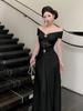 Muse Fan Premium Sexy Tube Top Dress High-end Temperament Waist Shoulder Banquet Dress Long Dress
