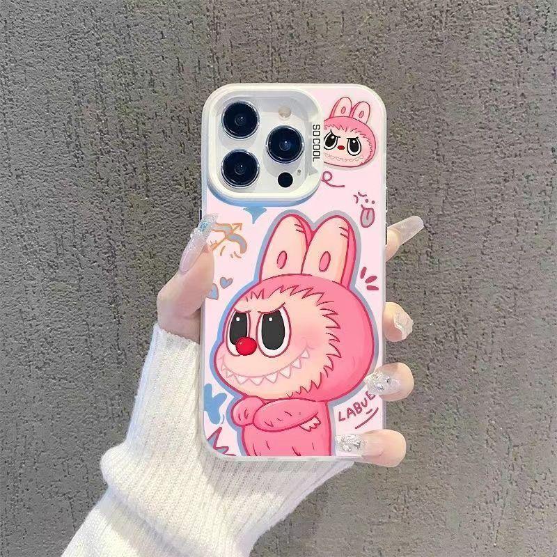 Sweet and Cool Rabbit Labubu Is Suitable for Apple 14Promax Mobile Phone Case 16 Advanced 15 Trendy 1311.