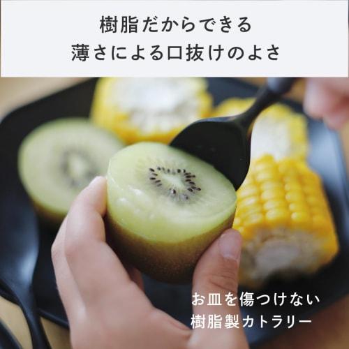 ARAS Eirasu Fork, 21cm, made of durable resin, dishwasher-safe, and made in Japan. Durable and easy to use, it won't interfere with the flavor of your