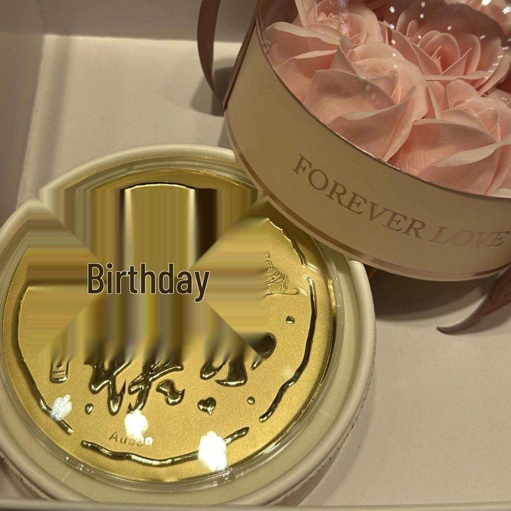 Golden 50mg Ingot - Princess Happy Birthday & Wedding Collection Ornament (999 Gold)