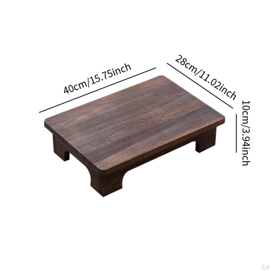 10cm Wooden Coffee Table, Modern Design, for Windowsill And Balcony