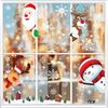 Adesivo de Janela e Geladeira de Rena e Floco de Neve Dupla Face - Decoração de Natal