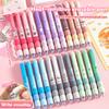 4Pcs Cartoon Erasable Gel Pens Kawaii Black Ink Quick-Drying Writing Smooth Elegant Neutral Pens Aesthetic Students Stationery