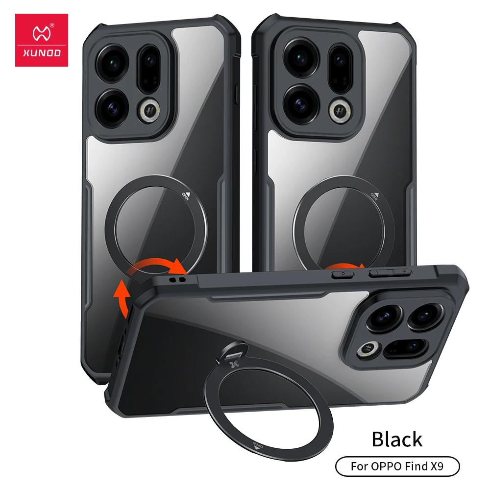 XUNDD For OPPO Find X9 Pro Case Oppo Find X9 Back Cover Luxury Shockproof Protective Casing With Rotatable Magnetic Holder