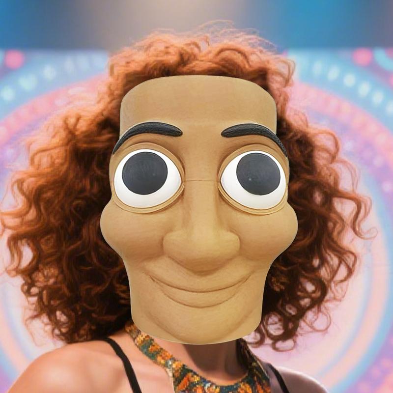 Neue Abstrakte Rave Maske Verstellbarer Schild Lustige Streichmaske zur Verkleidung Festival Rave Theater Bühne Rollenspiel Performance