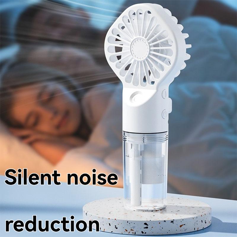 F3 Portable Handheld Spray Fan - Mini Air Cooler with Water Refill, Humidifying Function & Powerful Airflow for Personal Use