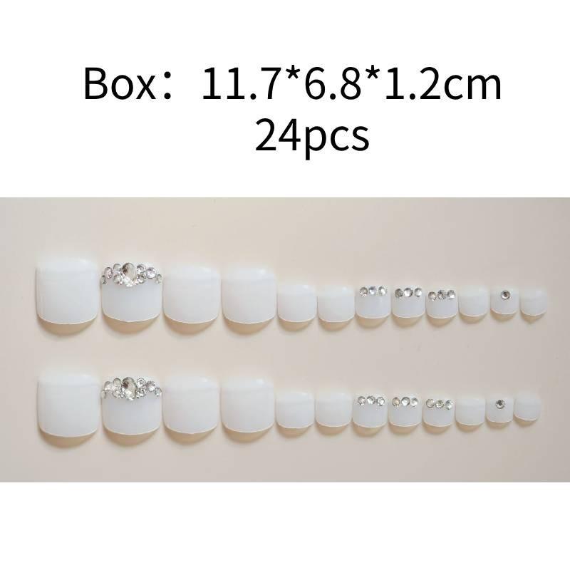 

Носимые ногти Женские накладки для пальцев ног Красота Съемные Прочные Модные Продвинутые