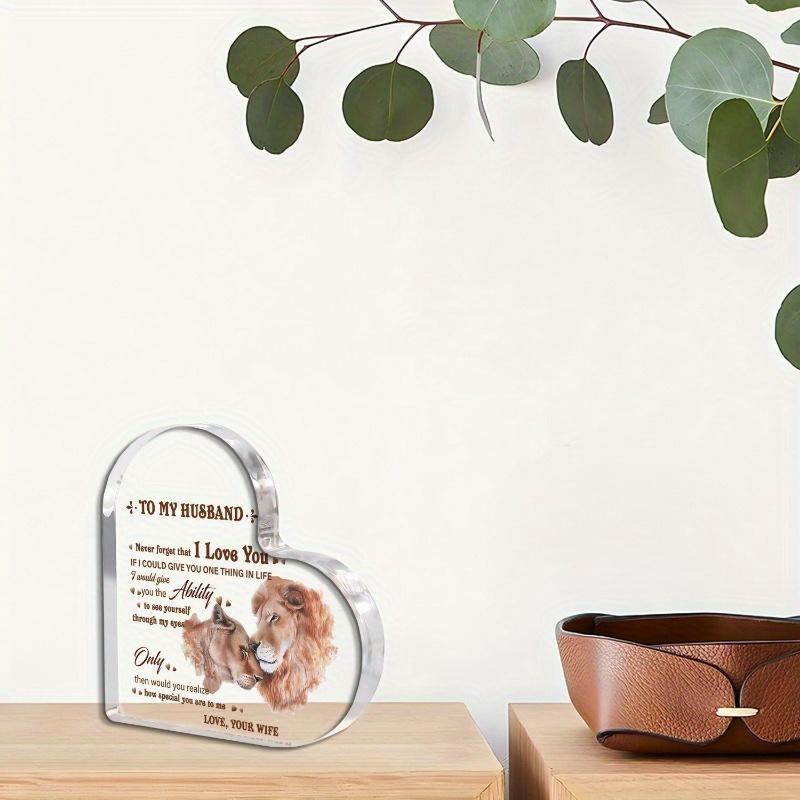 Romantic Husband Plaque - Heartfelt Desktop Gift for Home & Office