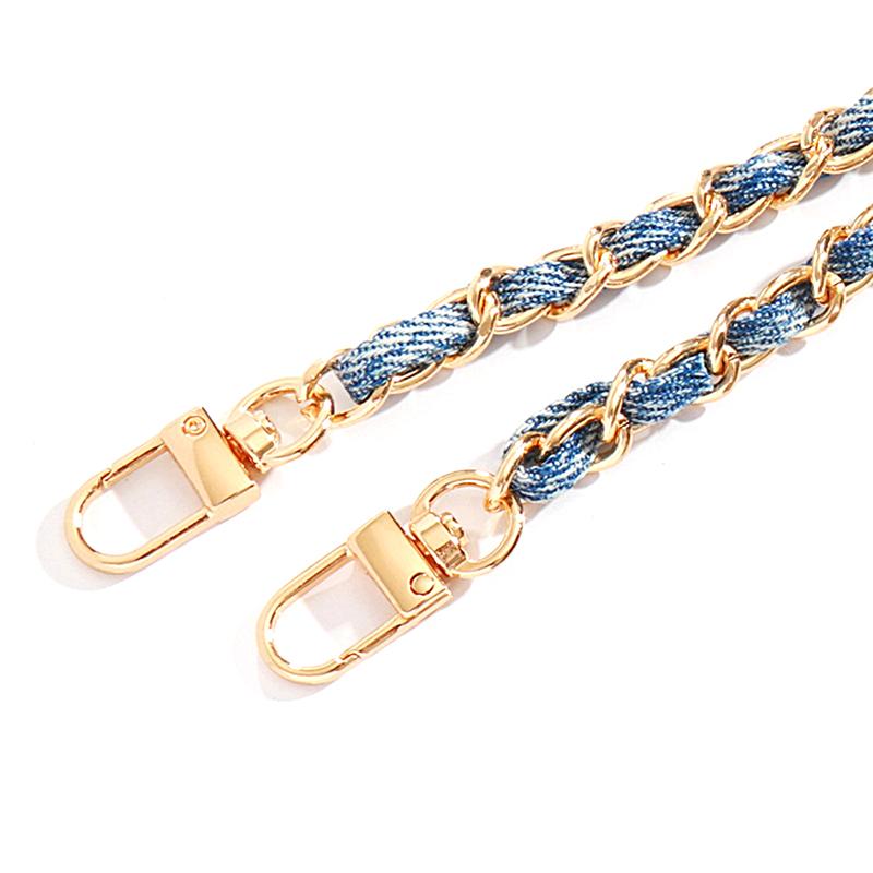 25/120Cm Verstellbare Metalltaschenkette Für Geflochtenen Denim Schulter Crossbody Handtaschenriemen DIY Handgefertigt Abnehmbare Riemen