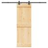 VidaXL Sliding Door and Hardware Kit 70x210 Cm Solid Pine 3332682