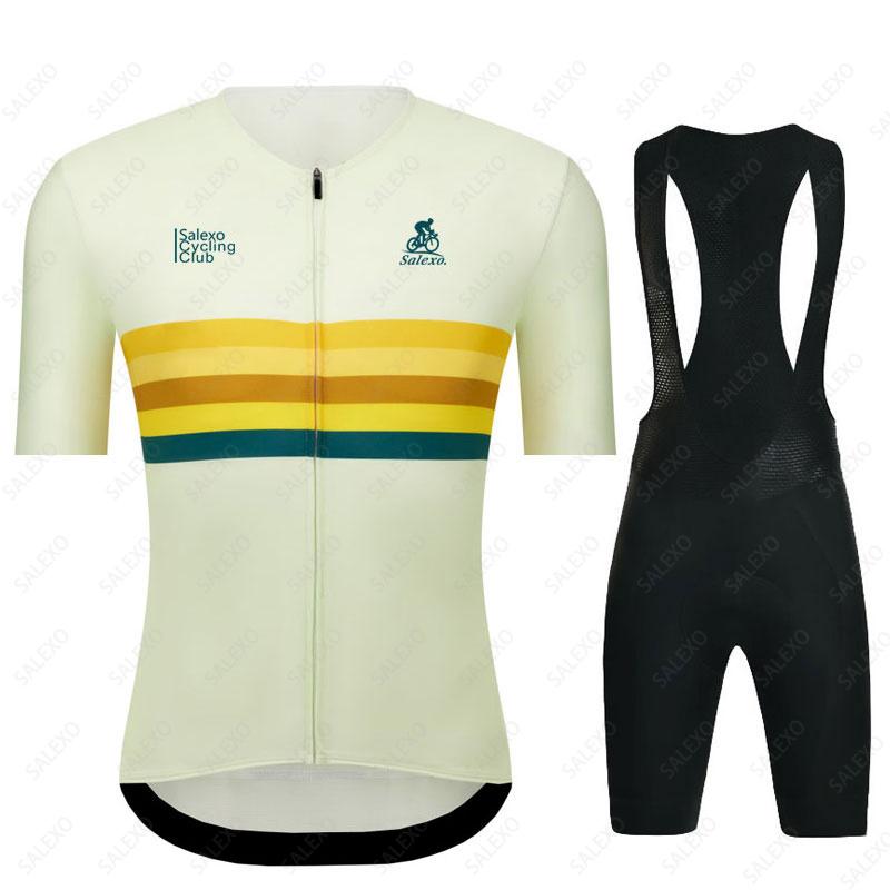Outdoor Cycling Suit Summer Men Short Sleeve Bike Clothing Set 19D Quick Dry Bicycle Mountain Salexo Team Cycling Jersey Maillot Ropa Ciclismo