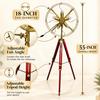 Raumbeleuchtung Messing Fan Style Licht Verstellbare Holzstativ Stehlampen Ecke