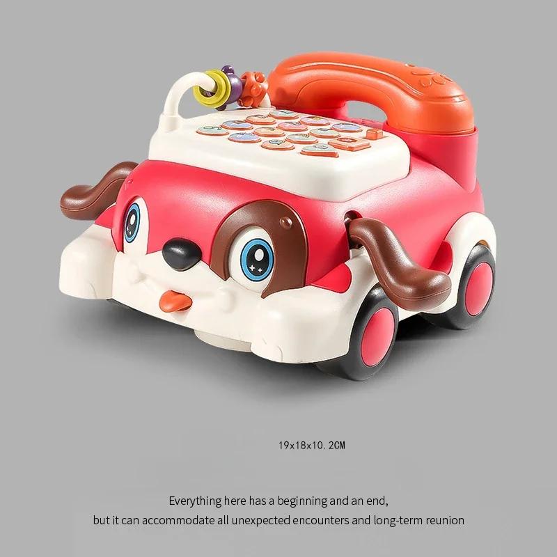 Baby Spielzeug Früherziehung Maschine Universelles Rad Schulbus Telefon Auto Mit Singen Und Licht Spielzeugauto Mit Spaß Ball Puzzle Geschenk