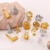 Luxury 3D Landmark Pendant Cocktail Glass Ornament