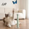 Handheld Cat Wand Toy Electric Butterfly Wand Rechargeable Interactive Toy 360 Spinning Self-Play Exercise Toys for Kittens with 2 Modes,