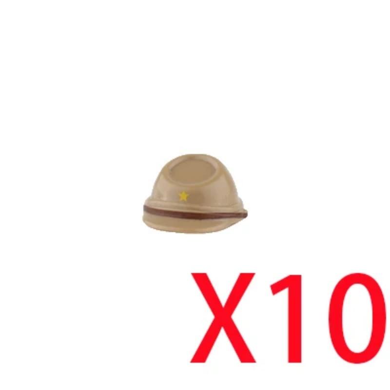 

Аксессуары для военных строительных блоков времен Второй мировой войны Фигурка Солдат Каска Игрушка СССР1 США Великобритания Японская шляпа Мини-кирпич Капюшон Маска Огнемет