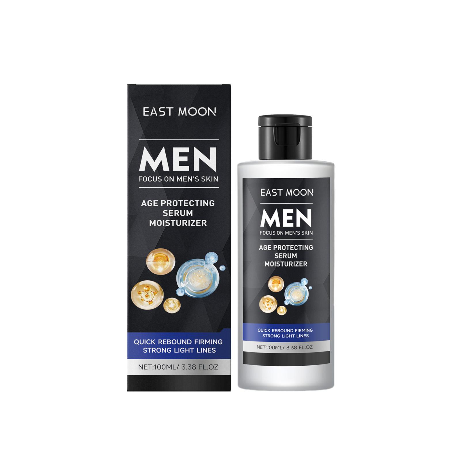 

East Moon Men Face Firming Essence Lotion Anti Aging Reduce Fine Lines Wrinkles Hydrating Moisturizing Daily Skin Care 100ml