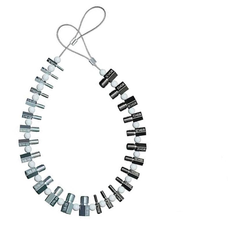 Convenient Nut & Bolt Thread Gauge Nut & Bolt Thread Size Measurement 26 Assorted Gauges for Quick Size Confirmation