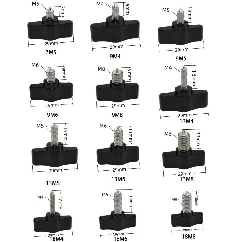 Adjustable Hand Tightened Locking Screws Stainless Steels Fasteners Corrosion Resistant T Type Handle Thumb Screw