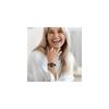 "Women's Waterproof Watch Black Arabic Dial Elastic Band Simple Design Stainless Steel Quartz"