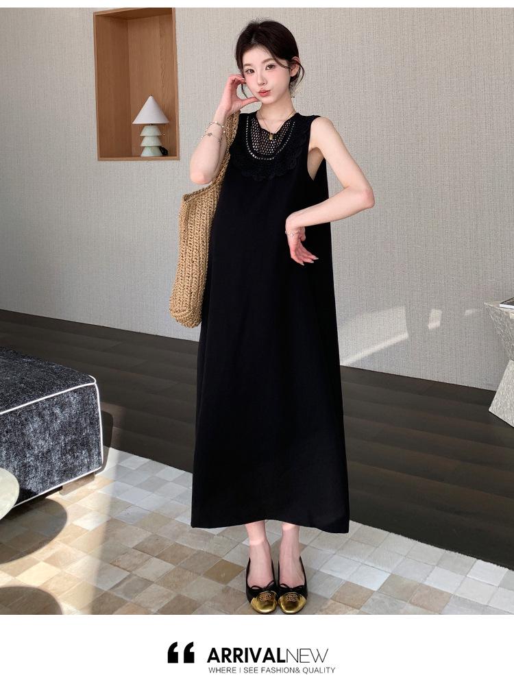 2026 Summer Maternity Sleeveless Slimming Dress for Pregnant Mothers