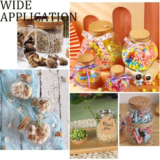 BENECREAT 6Pcs Cork Bottle Stoppers, Tapered BurlyWood Wooden Wine Bottle Cork Stoppers for Wine Beer Bottle Crafts, 2.2inch In Diameter