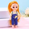 Color Light Doll Xiao Mengmeng Princess Suit Girl Dress-up 13-joint 6-inch Doll Play House Toy