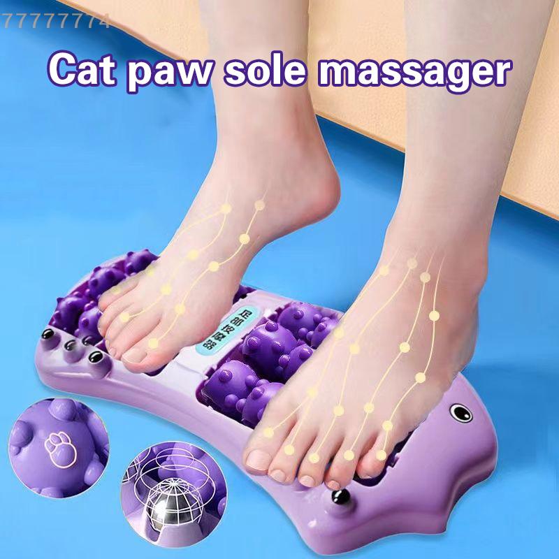 Tri-Color Foot Massager Roller with Multi-Point Massage Function and Magnetic Beads