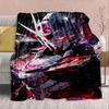 Gundam Anime Flannel Blanket - Soft Warm Perfect for Sofa, Bedding Camping Travel Office Home Decor -QJY