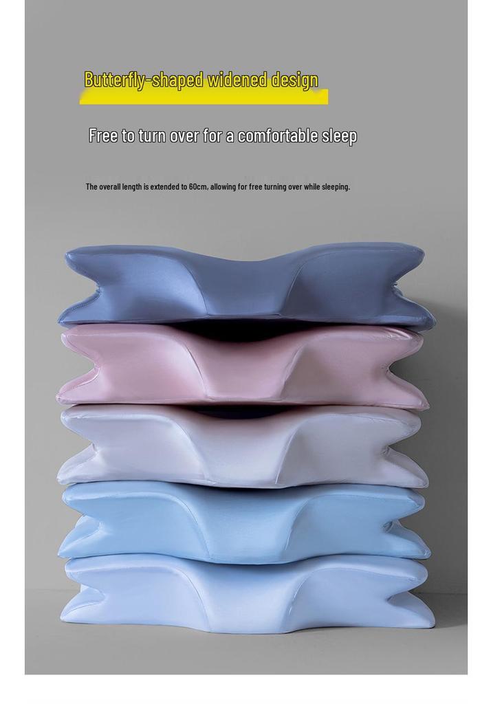 Butterfly Memory Foam Pillow: Zero Pressure Sleep Aid for Neck Protection and Side Sleepers