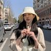 Pleasantly Cool Sunshade Bucket Hat Windproof Rope Foldable Basin Cap  Travel