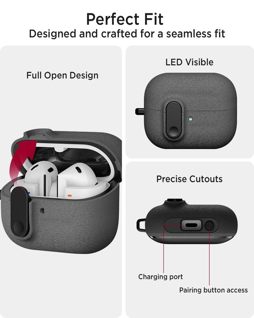 Case for Samsung Galaxy Buds 3/Buds3 Pro/Buds3 FE with Secure Lock Full Body Protective Case for Galaxy Buds 3/Buds3pro /Buds3FE