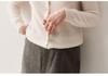 Women's Age-Reducing Cashmere Cardigan – Cozy Autumn/Winter Knit with Stand-Up Collar & Buttons