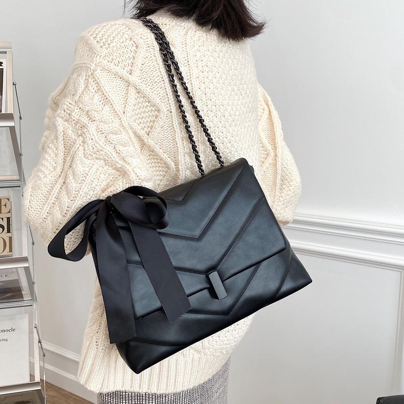 Fashion Large-capacity Rhombus Lattice Bag Autumn and Winter New Shoulder Soft Messenger Large-capacity Women's Bag